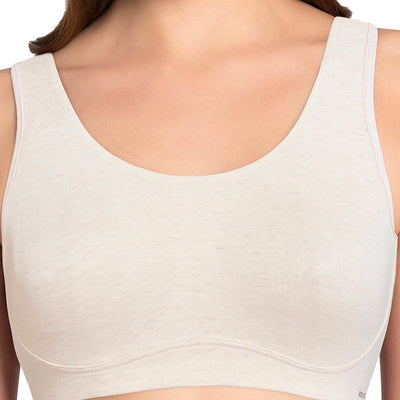 All Day Lounge Non-padded & Non-wired Bra - Oatmeal Marl