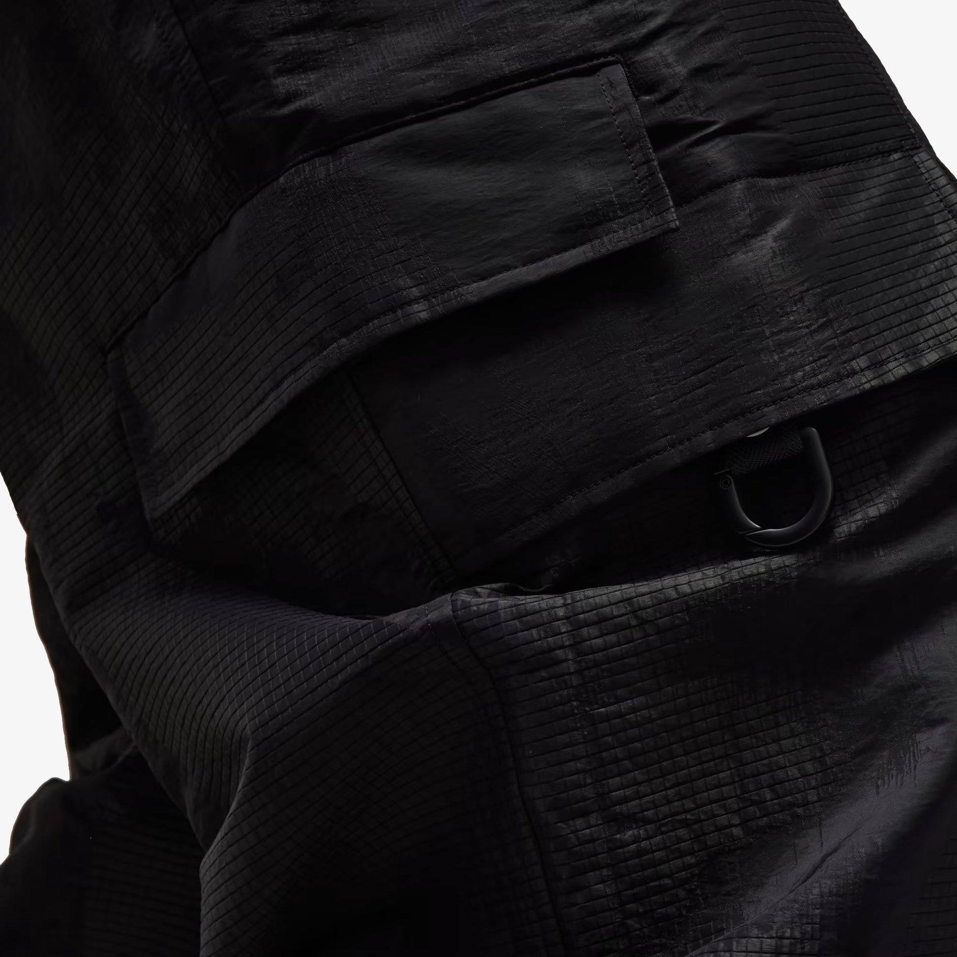 Y-3 | LINED JACQUARD RIPSTOP PANTS  { BLACK