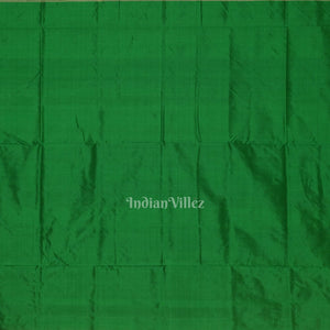 Deep Red Green Tribal Theme Sambalpuri Silk Saree