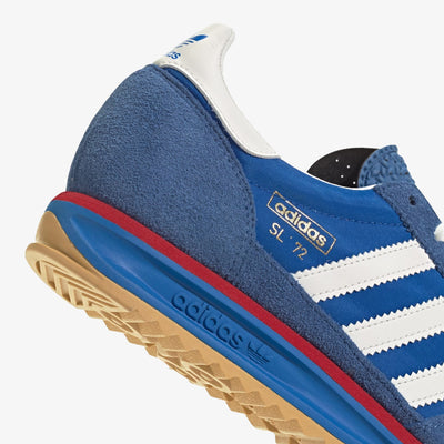 ADIDAS ORIGINALS | SL 72 RS { BLUE/CORE WHITE/BETTER SCARLET