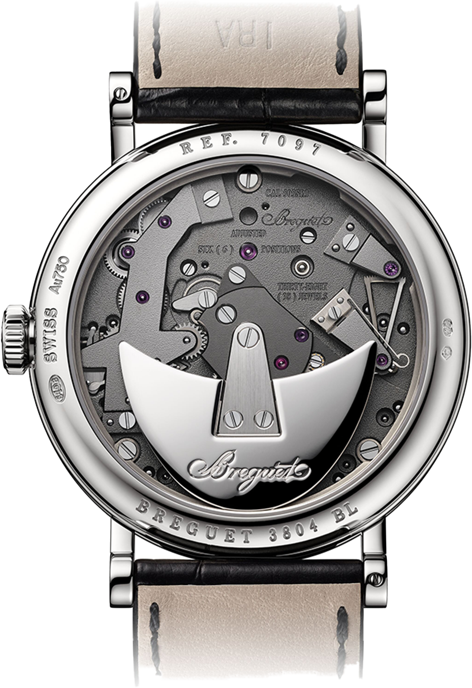 Breguet Tradition 7097 Skeleton Dial Black 40 MM Watch for Men