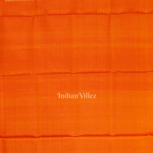 Red With Orange Pallu Pure South Soft Silk Saree