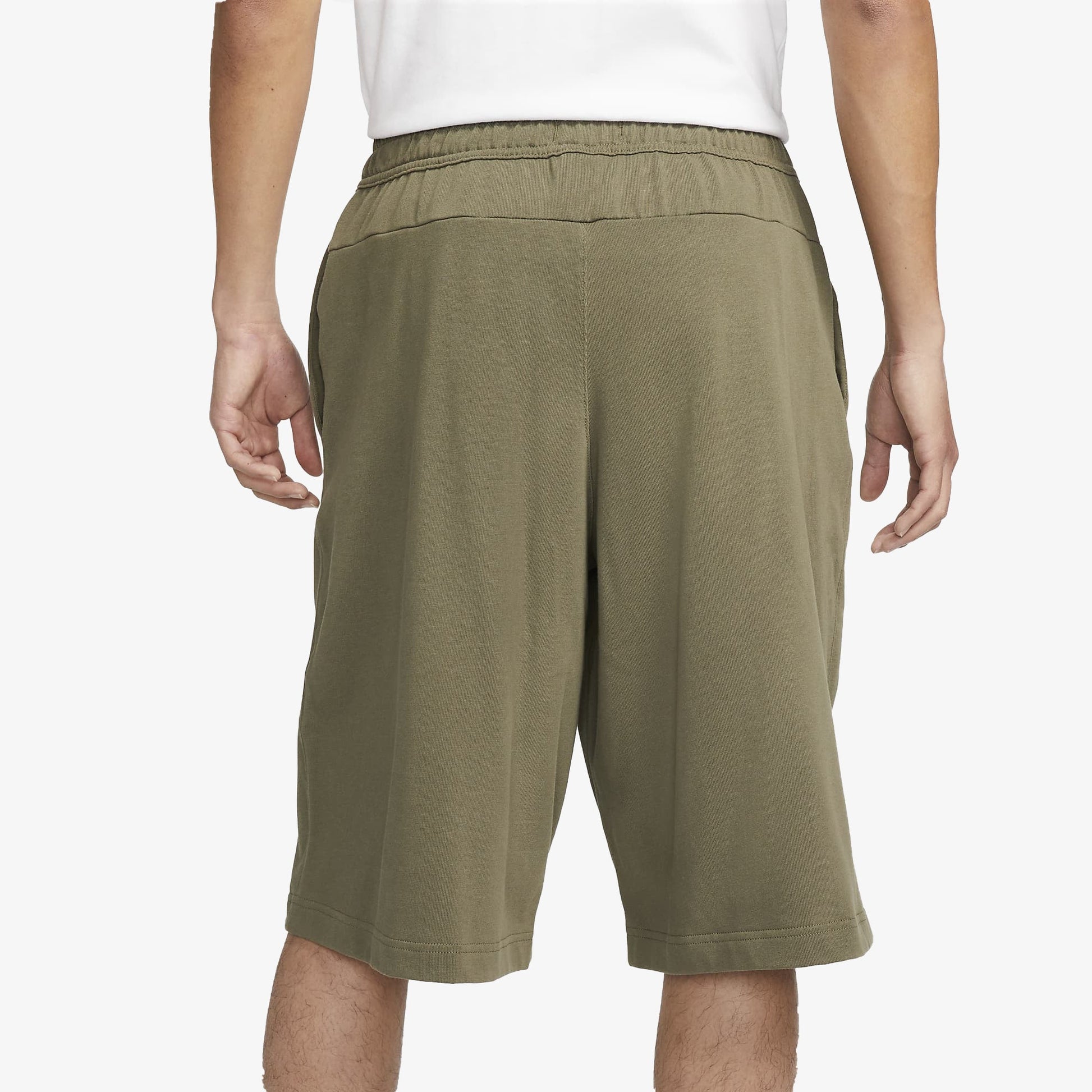 Nike | AIR OVERSIZED FLEECE SHORTS  { MEDIUM OLIVE/PHANTOM