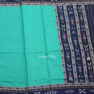 Blue Green Pasapali Sambalpuri Cotton Dress set with Dupatta