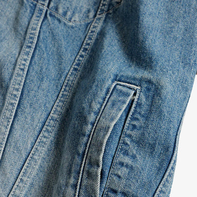 FDMTL | DENIM HAORI JACKET 4YR WASH { INDIGO