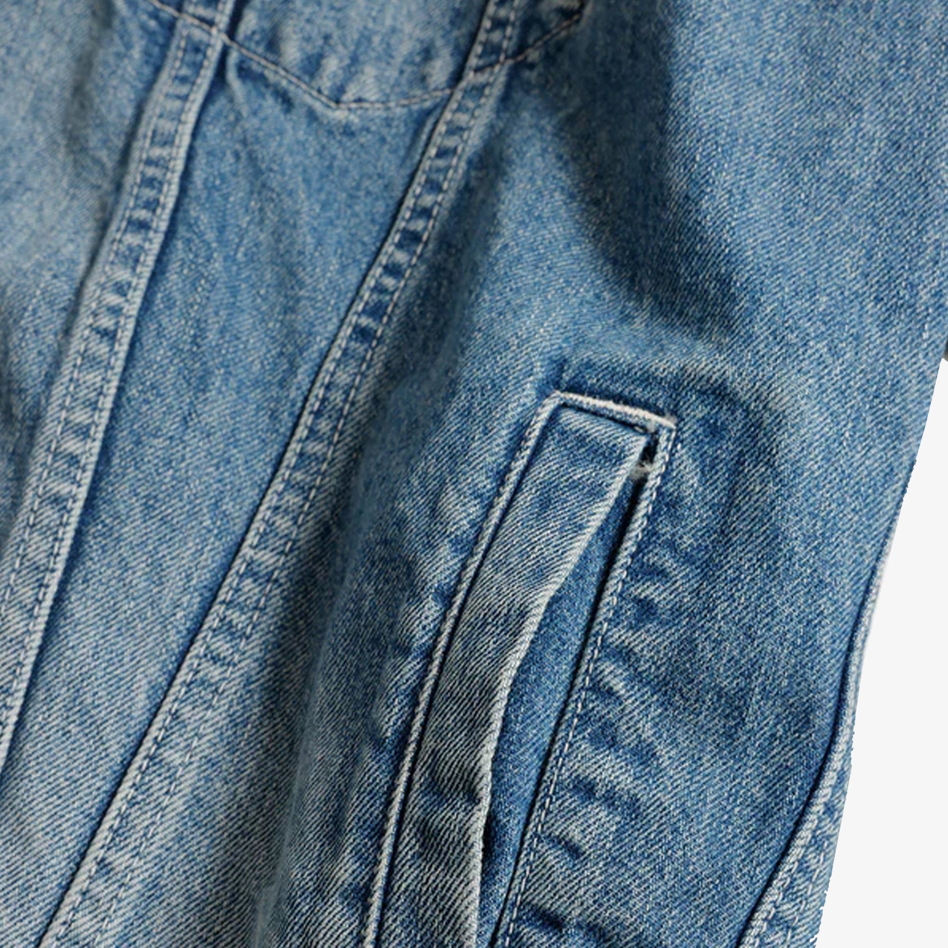 FDMTL | DENIM HAORI JACKET 4YR WASH { INDIGO