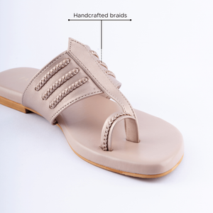 Rosy Pink Kolha Flats