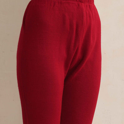 trueBrowns Maroon Woollen Leggings