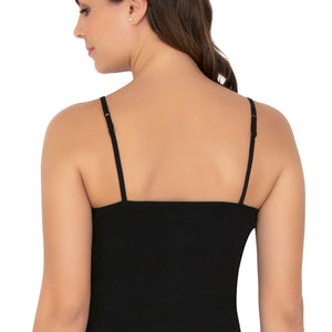 Cotton Camisole (Pack of 2) - Black- Nude