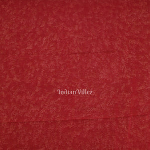 Maroon Red Pure Khaddi Chiffon Banarasi Saree