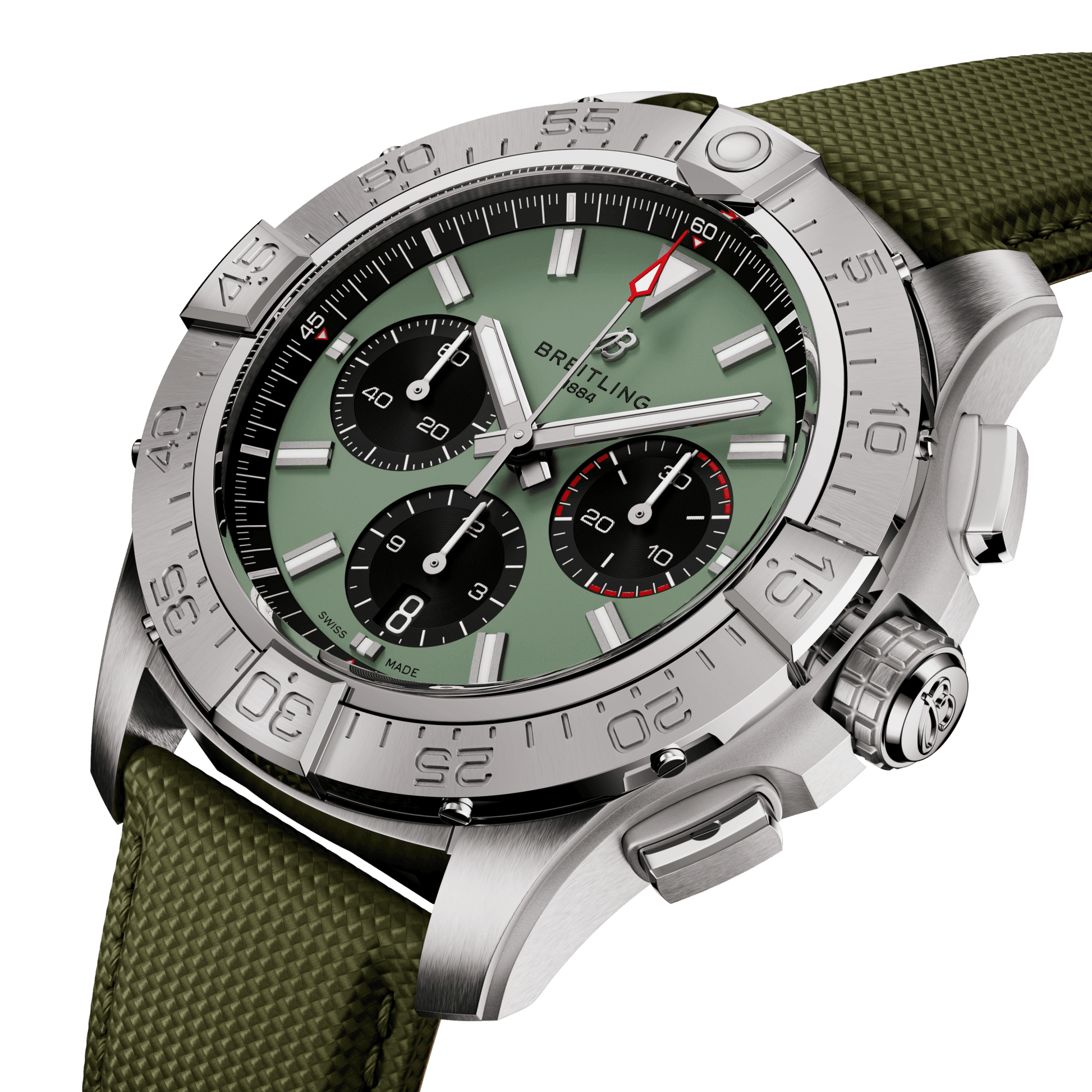 Breitling Avenger B01 Chronograph Mint Green Dial Men 44mm