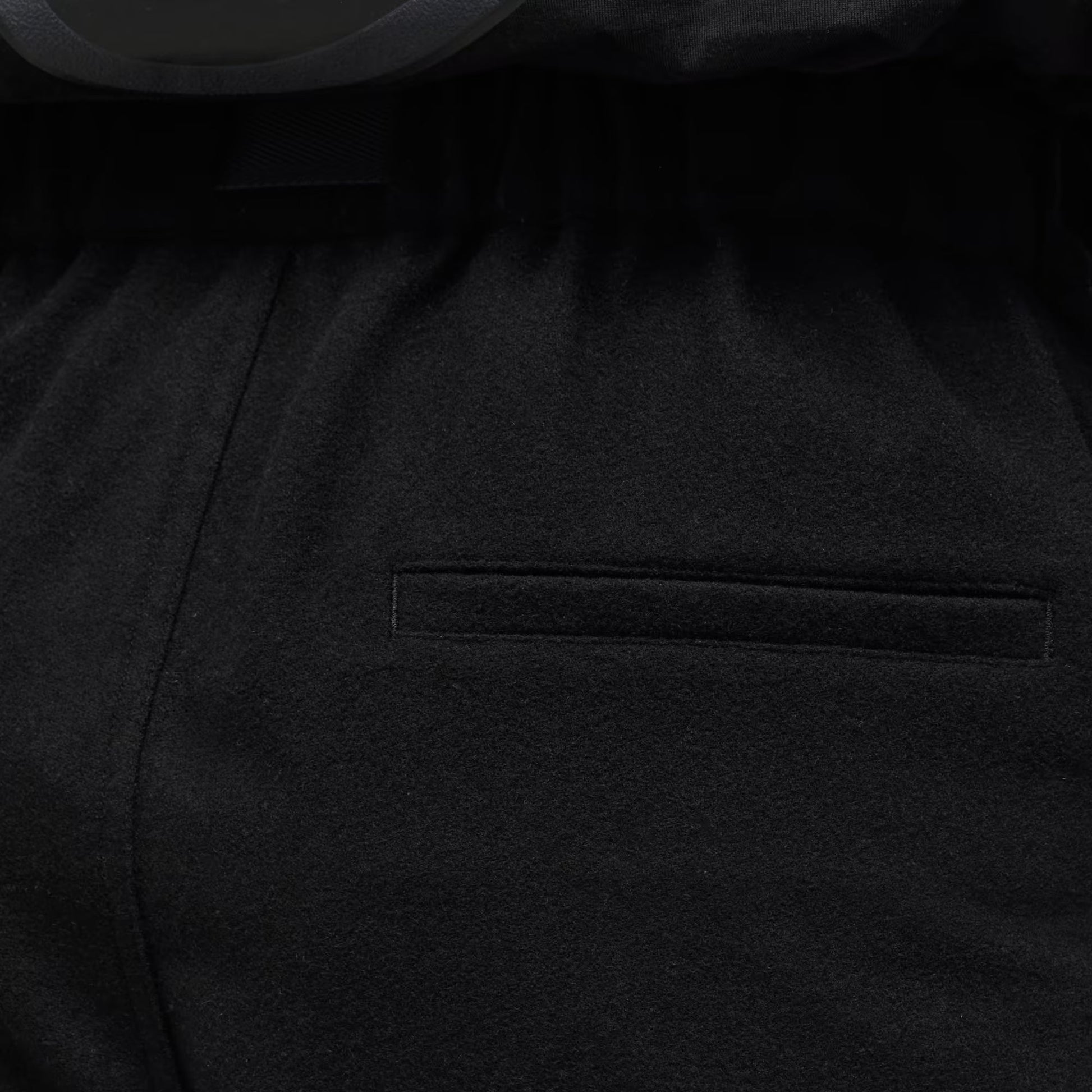 Y-3 | WOOL FLANNEL CARGO PANTS  { BLACK