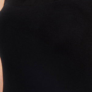 Satin Edge Sleep Chemise - Black