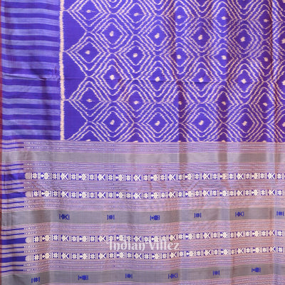 Blue Contemporary Odisha Handloom Silk Saree