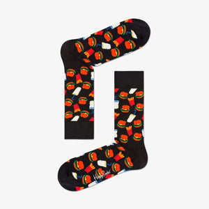 Happy Socks | HAMBURGER SOCK  { BLACK