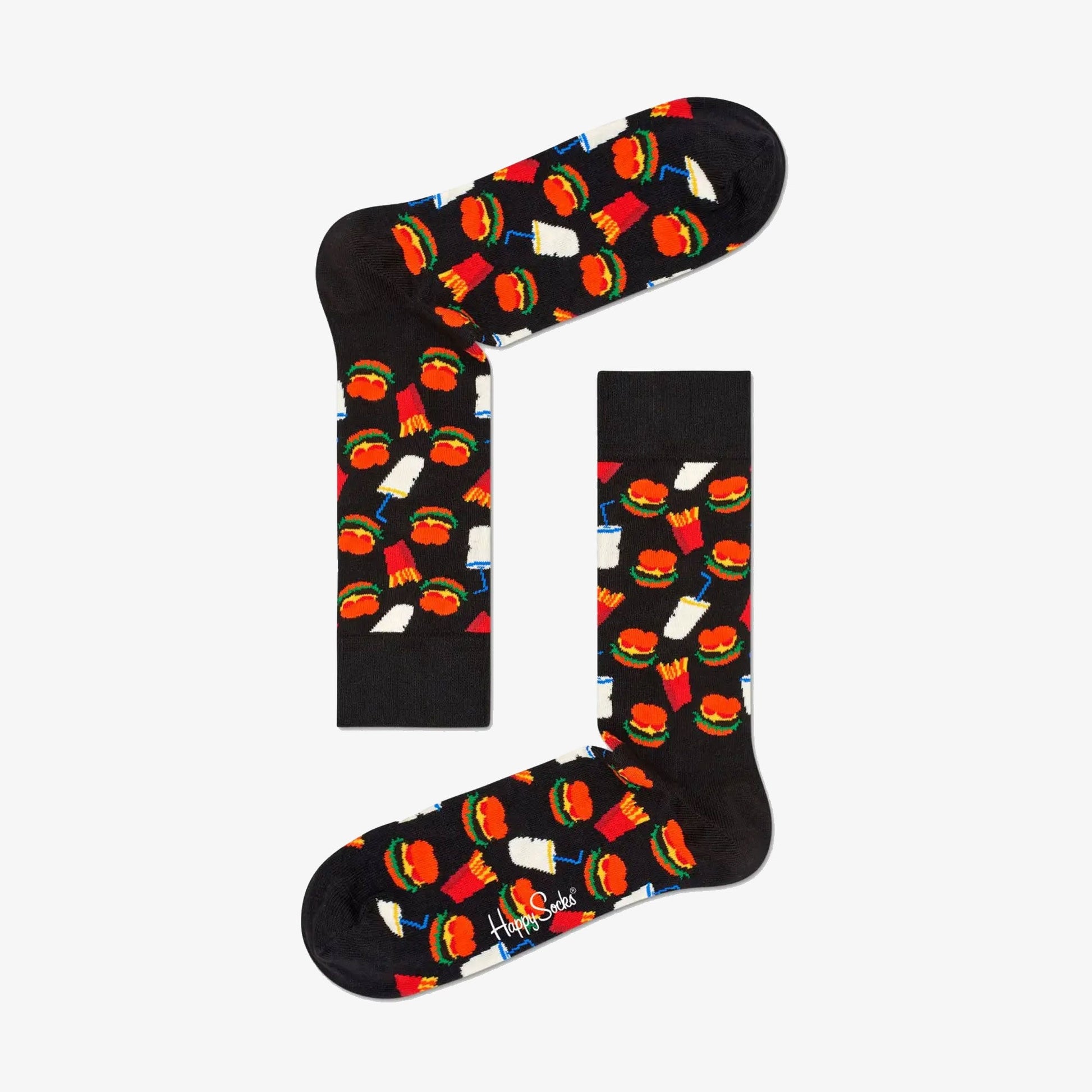 Happy Socks | HAMBURGER SOCK  { BLACK