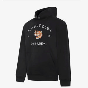 ALMOST GODS | SAIGON HAND EMBROIDERED HOODIE { BLACK