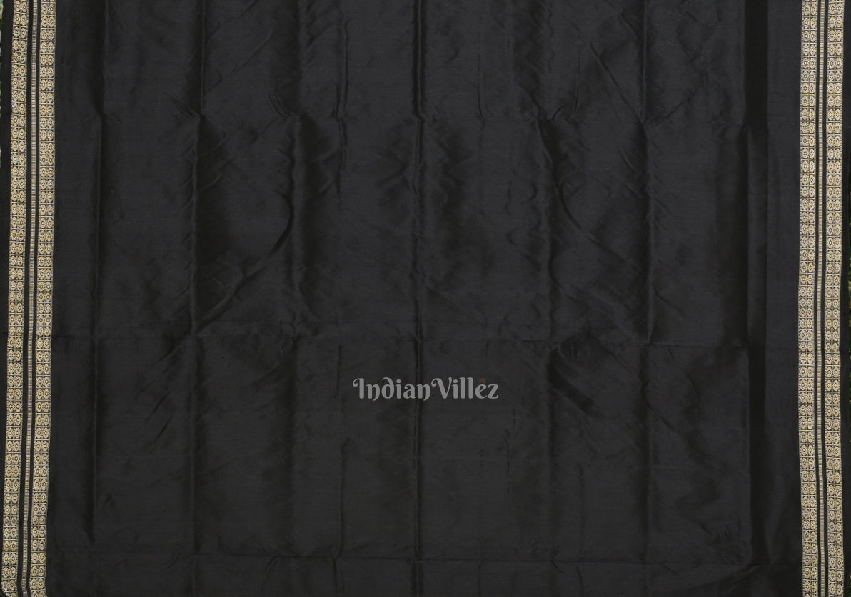 Green Black Pasapali  Sambalpuri Silk Saree