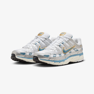 NIKE | P-6000 { WHITE/AEGEAN STORM-METALLIC SILVER