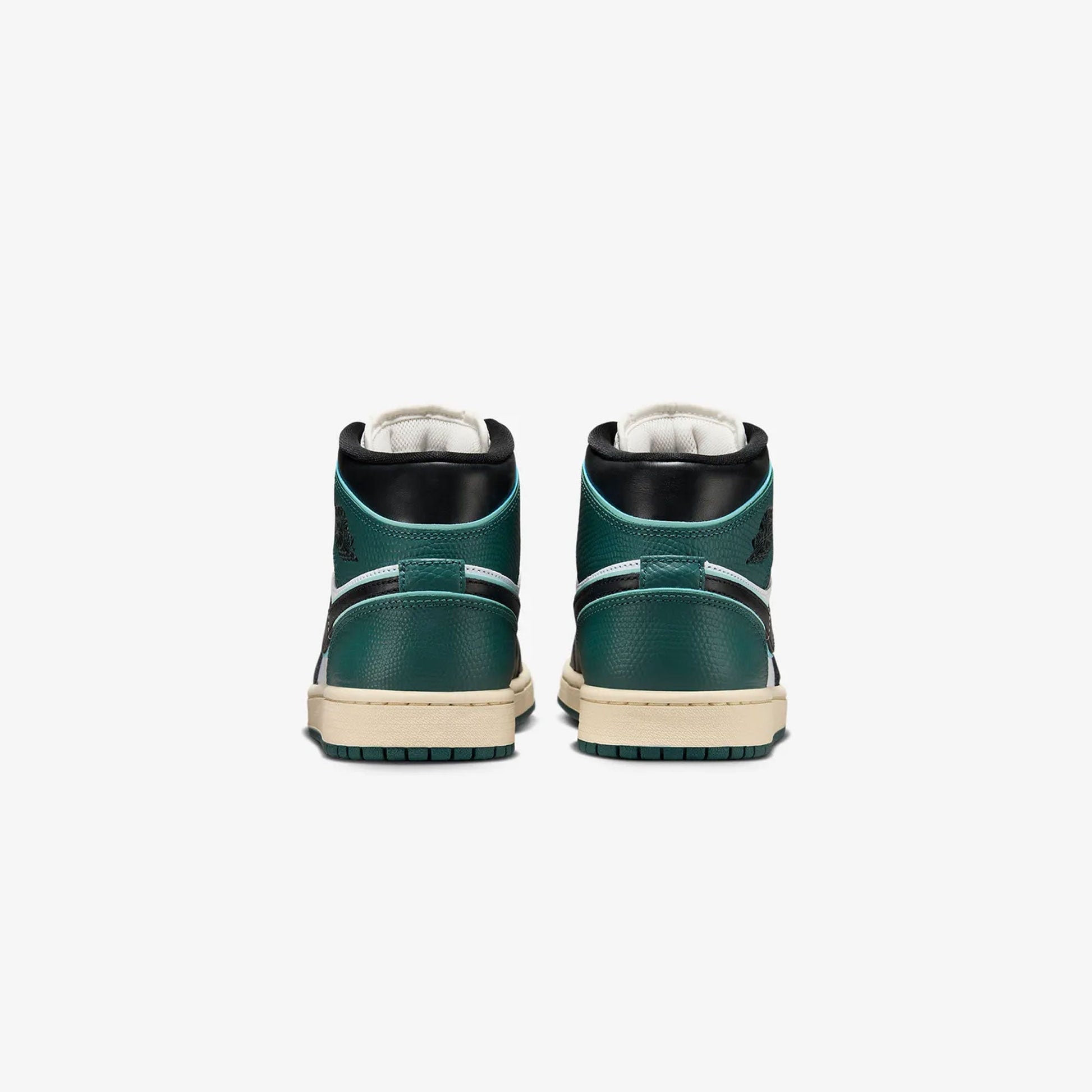 JORDAN | AIR JORDAN 1 MID SE { WHITE/BLACK-LIGHT DEW-OXIDIZED GREEN