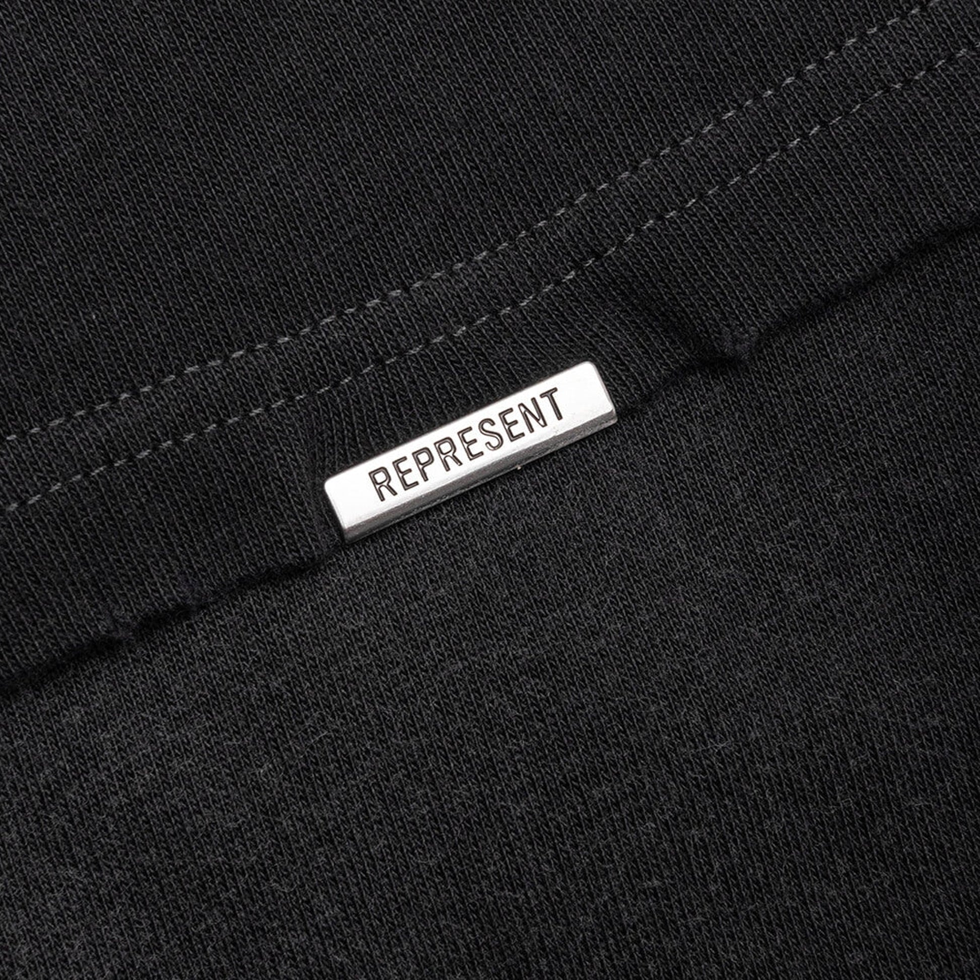 REPRESENT | ATLAS T-SHIRT { STAINED BLACK