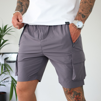 CAPO Lightweight Dark Grey Cargo Shorts
