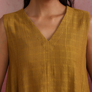 trueBrowns Mustard Cotton Dobby Co-ord set