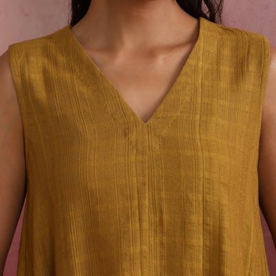 trueBrowns Mustard Cotton Dobby Co-ord set