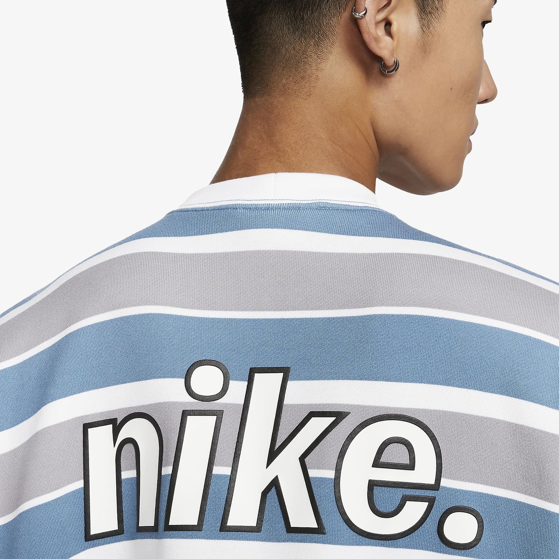 NIKE | FRENCH TERRY SHORT-SLEEVE TOP { AEGEAN STORM/WHITE/BLACK