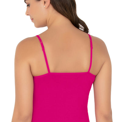 Cotton Camisole (Pack of 2) - Nude- Fuchsia