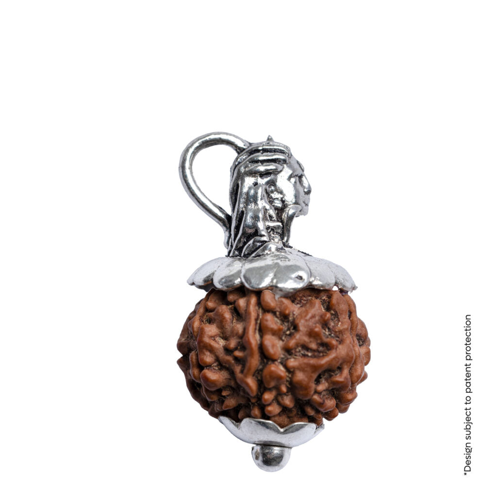 Adiyogi Pendant (7 Mukhi Nepali Rudraksha) With Chain
