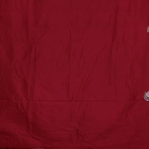 Maroon Doli Barat Marrage Theme Pattachitra Saree