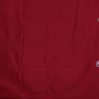 Maroon Doli Barat Marrage Theme Pattachitra Saree