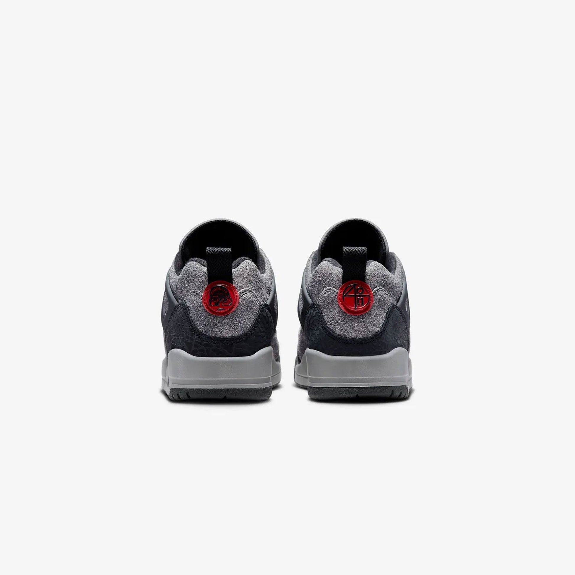 JORDAN | SPIZIKE LOW { ANTHRACITE/GYM RED-BLACK