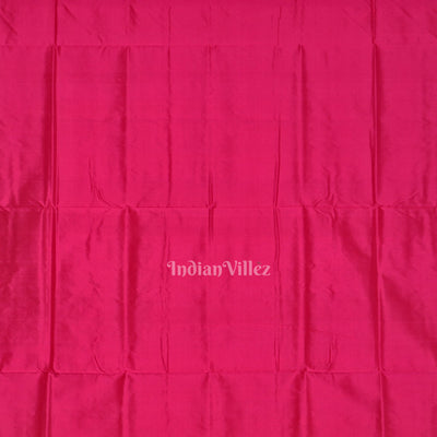 Cream Rani Pink Boita Design Bomkai  Sambalpuri Silk Saree