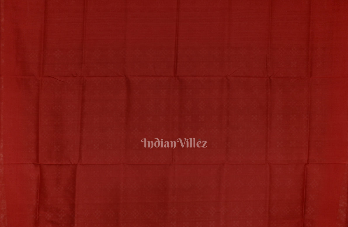 Green Red Pasapali Theme Sambalpuri Silk Saree