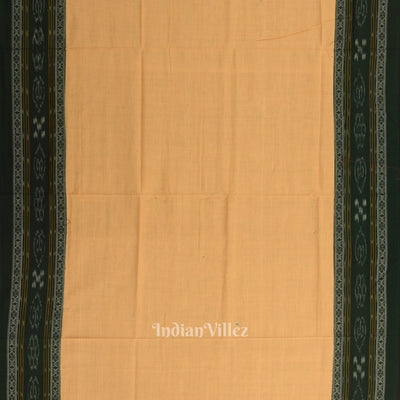Green Cream Odisha Ikat  Sambalpuri Dress Material & Dupatta