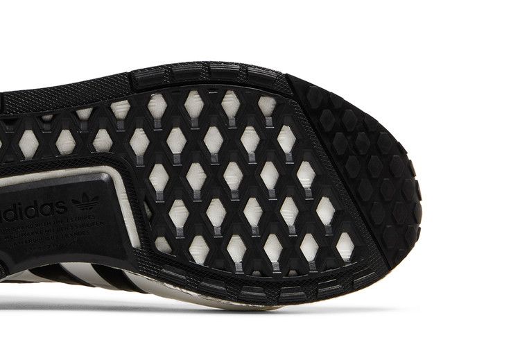 adidas NMD R1 V3 White Black Gold Tartan Trefoil