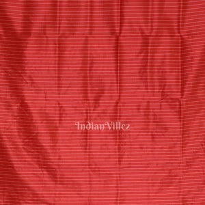 Red Pasapali Theme Odisha Ikat Khandua Silk Saree