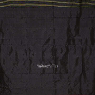 Purple Black Buti Siminoi Odisha Ikat Khandua Silk Saree