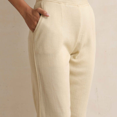 trueBrowns Beige Woollen Pants