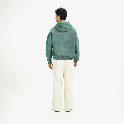 Superkicks | SIGNATURE WASHED HOODIE { DUSTY GREEN