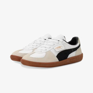 PUMA | PALERMO LTH { PUMA WHITE-VAPOR GRAY-GUM