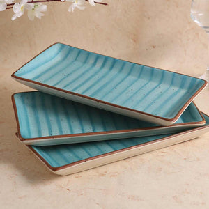 Teramo Stoneware Rectangular Platter 12