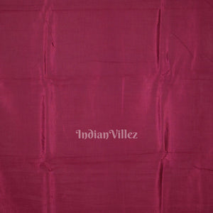 Wine Color Mathura Vijay Theme Hand-Painted Pattachitra Saree
