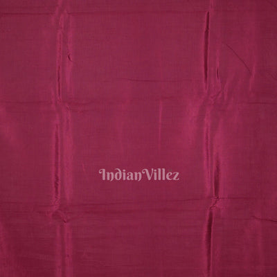 Wine Color Mathura Vijay Theme Hand-Painted Pattachitra Saree