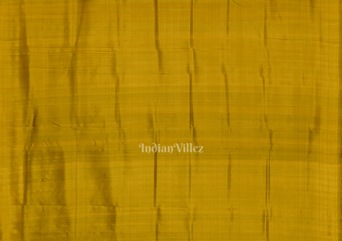 Coffee with Mustard Yellow Odisha Handloom Tarabali Contemporary Silk Saree
