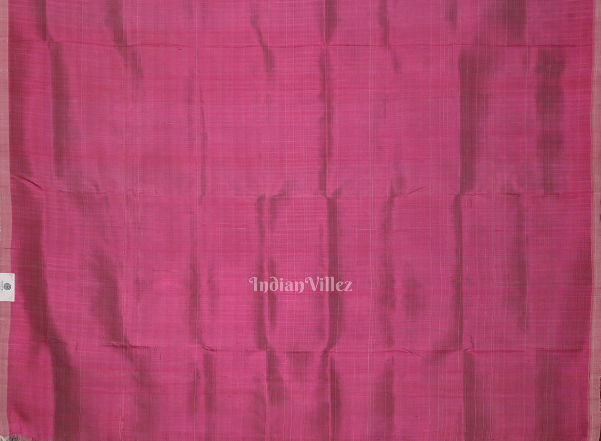 Cyan Blue Pink Odisha Ikat Contemporary Designer Saree