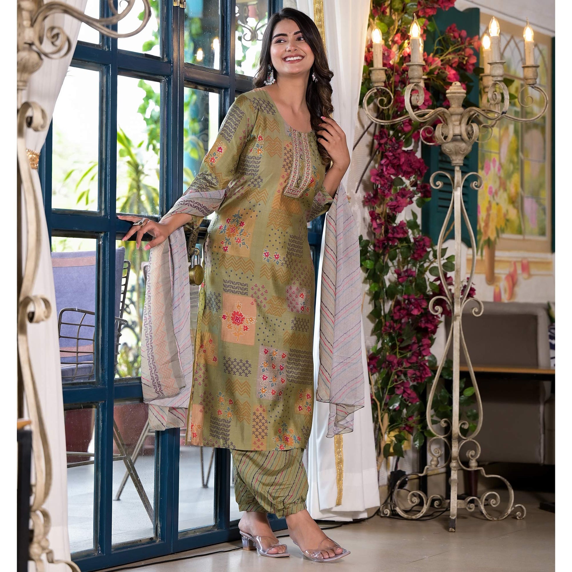 green-digital-printed-chanderi-silk-salwar-suit