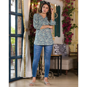 grey-floral-printed-pure-cotton-top